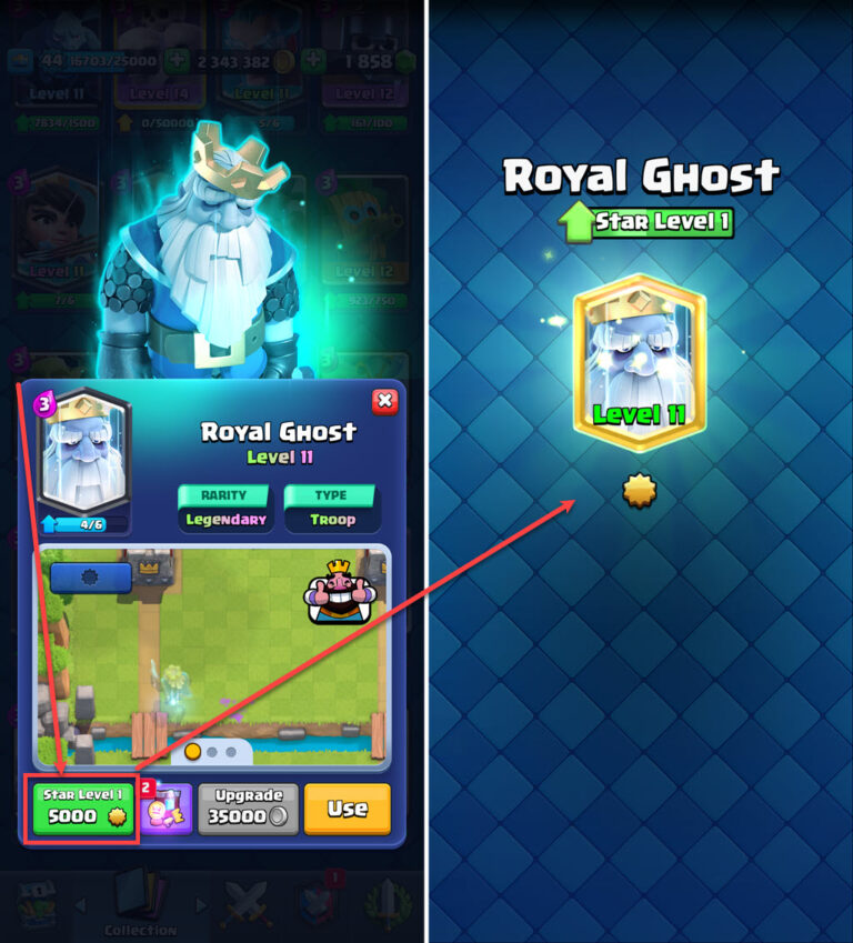 What do star levels do in Clash Royale?