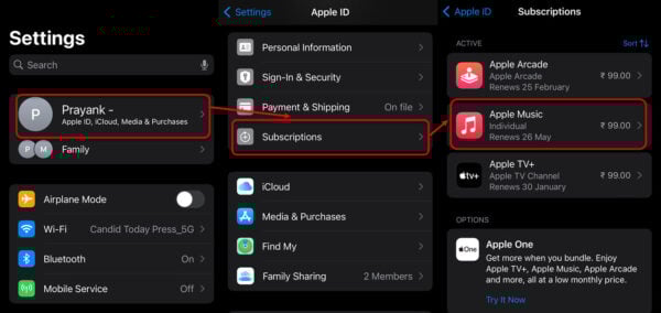 This is an image of cancelapplemusicsubscription ss1