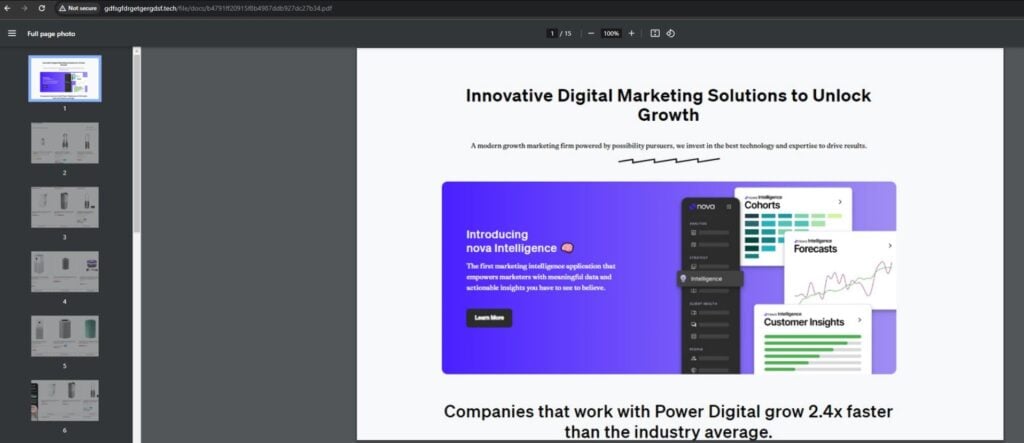 Hackers use LinkedIn to deliver Ducktail malware to target businesses 1 This is an image of ducktailmalware decoypdf esentire ss1