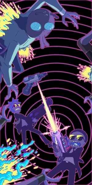 This is an image of rick and morty wallpaper phone11