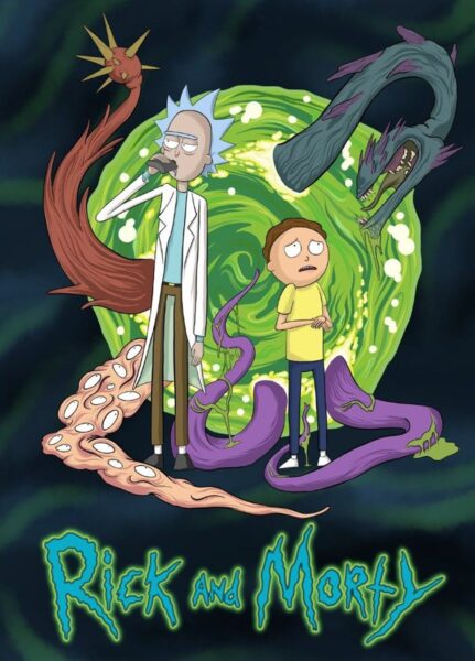This is an image of rick and morty wallpaper phone7
