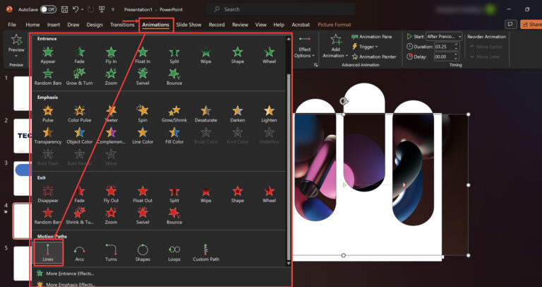screenshot-powerpoint-select-animation | Candid.Technology