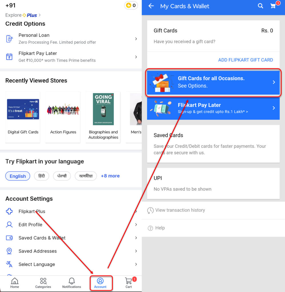 Flipkart Gift Card: A comprehensive guide 5 This is an image of buyflipkartgiftcard app ss1