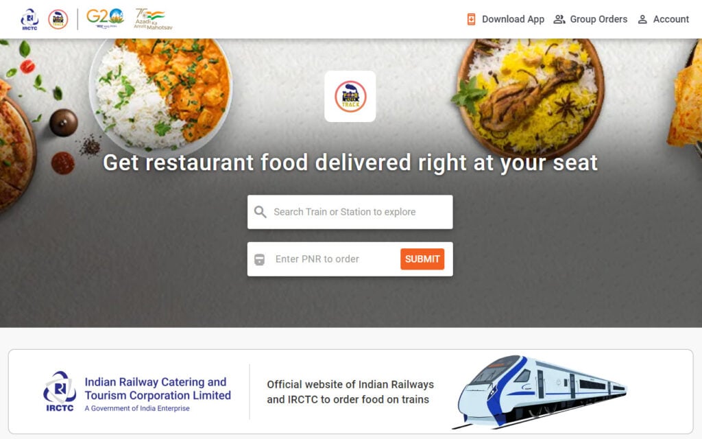 How to get Swiggy food delivery in the train? 1 This is an image of irctcecatering ss1