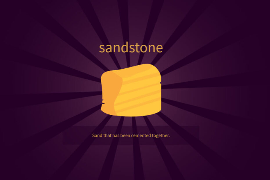 This is an image of sandstone featured