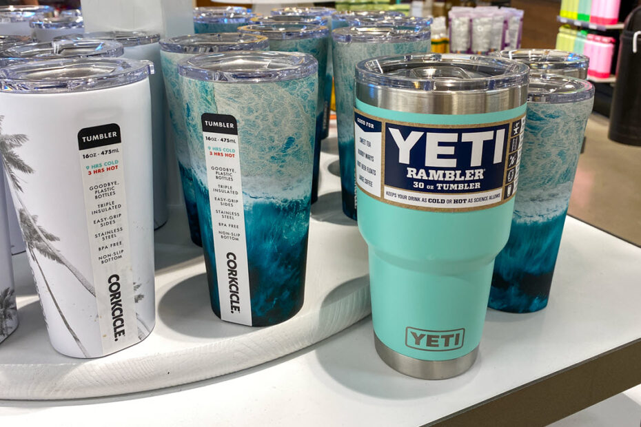 This is an image of yeti featured yeti tumblers