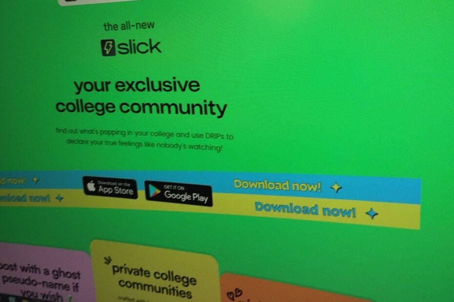 This is an image of slick app featured