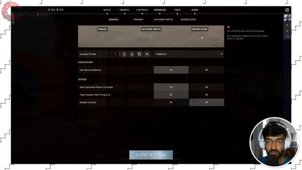 This is an image of val aim improve crosshair