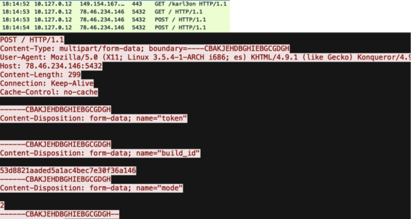 This is an image of vidarstealerc2 malware proofpoint ss1
