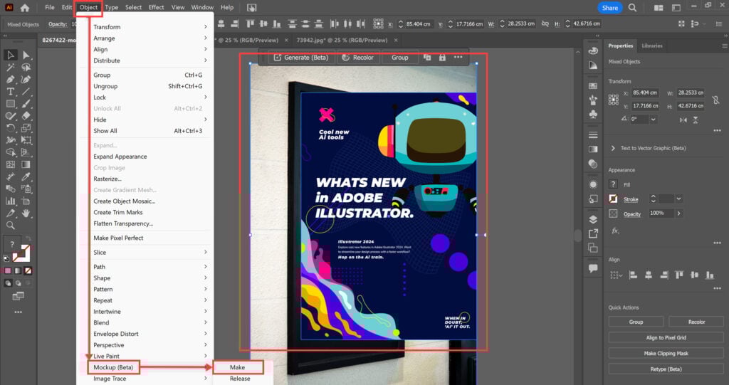 7 Illustrator hacks to speed up your workflow 9 This is an image of screenshot illustrator mockup make 1