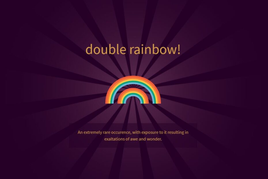 This is an image of double rainbow featured
