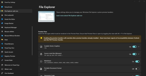 This is an image of fileexploreradd ons powertoys ss1