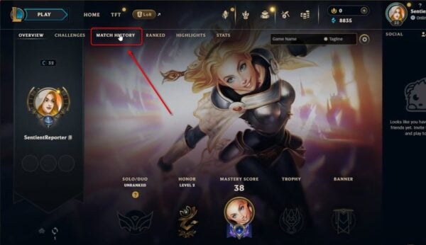 This is an image of matchhistory leagueoflegends ss1