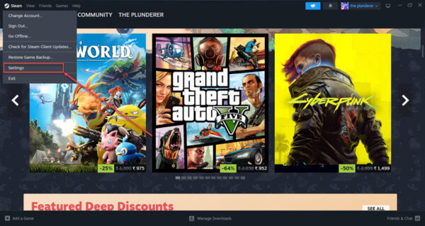 This is an image of clear download cache stem ss2