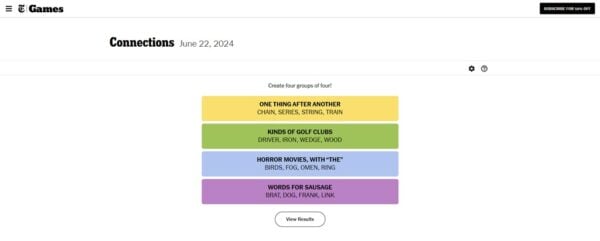 This is an image of nyt june 22