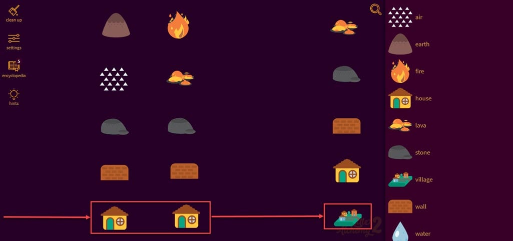 How to make a Roller Coaster in Little Alchemy 2? 5 This is an image of village la2 ss