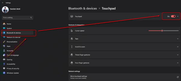 This is an image of touchpad windows11 ssfirstfix 1