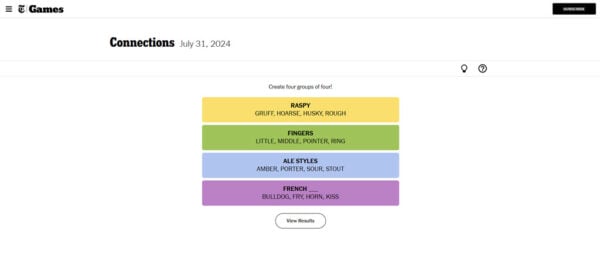 This is an image of nyt july31