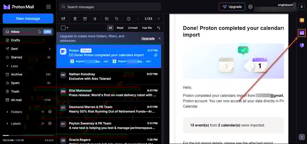 How to sync Google Calendar to Proton Mail? 11 This is an image of sync google calendar to proton mail ss4