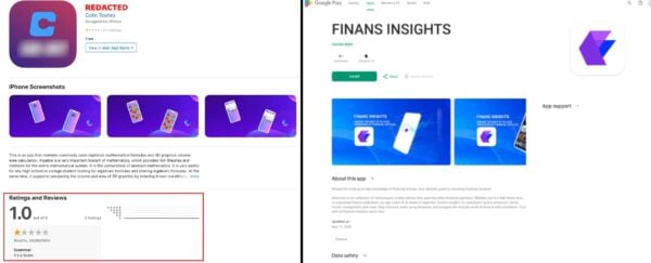 This is an image of pig butchering fake apps crypto apple google play stores 1