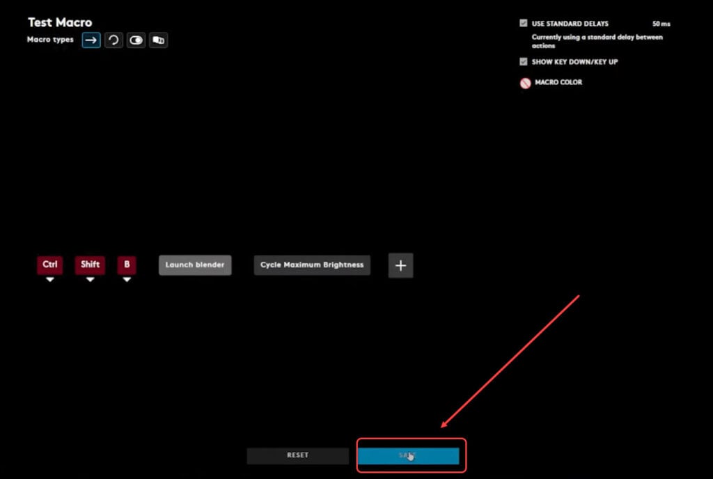 How to set up macros in G HUB? 7 This is an image of createnewmacro logitechghub ss6