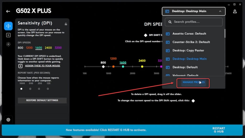 How to reset Logitech G HUB mouse settings? 2 Quick Methods 4 This is an image of reset settings mouse ss5