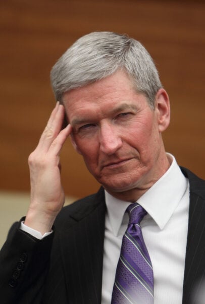 This is an image of tim cook apple ceo profile