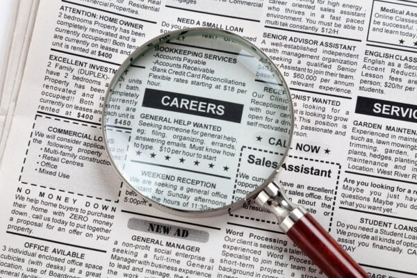 This is an image of career job fake job