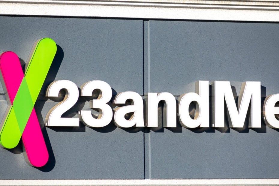 This is an image of 23andme featured logo