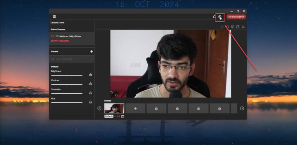 Fix: Canon EOS Webcam Utility not working 4 This is an image of eos webcam utility settings ss1