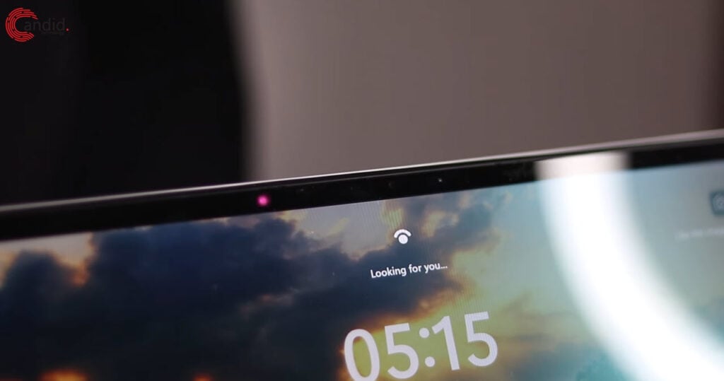 This is an image of hp omen transcend 14 ir camera