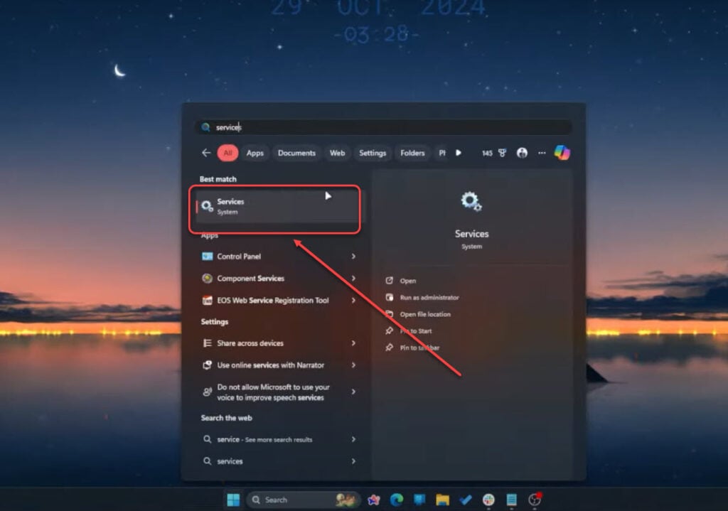 How to fix Adobe Genuine Service alert? 4 This is an image of windowsservices ss1 start