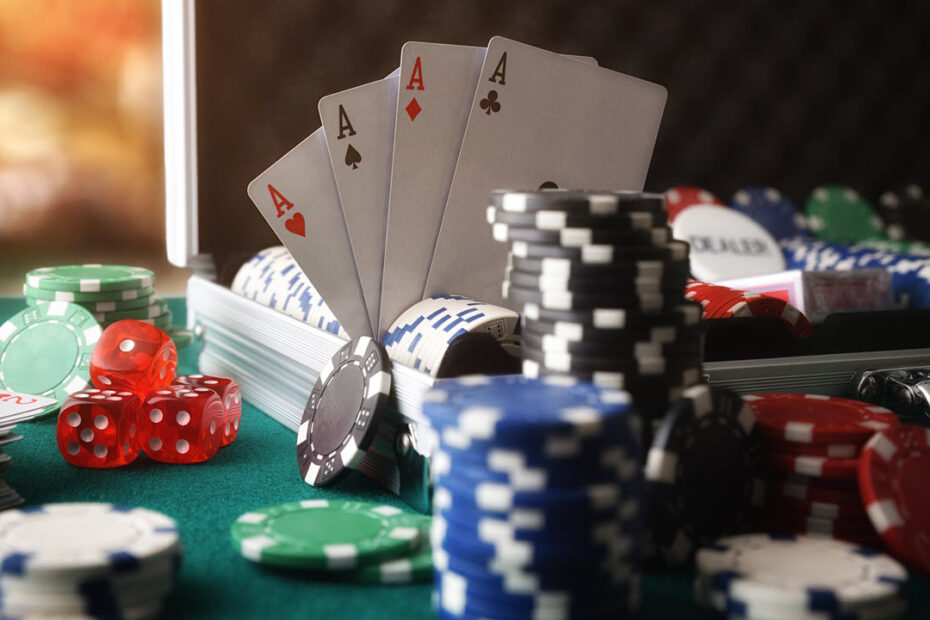 This is an image of online gambling cards