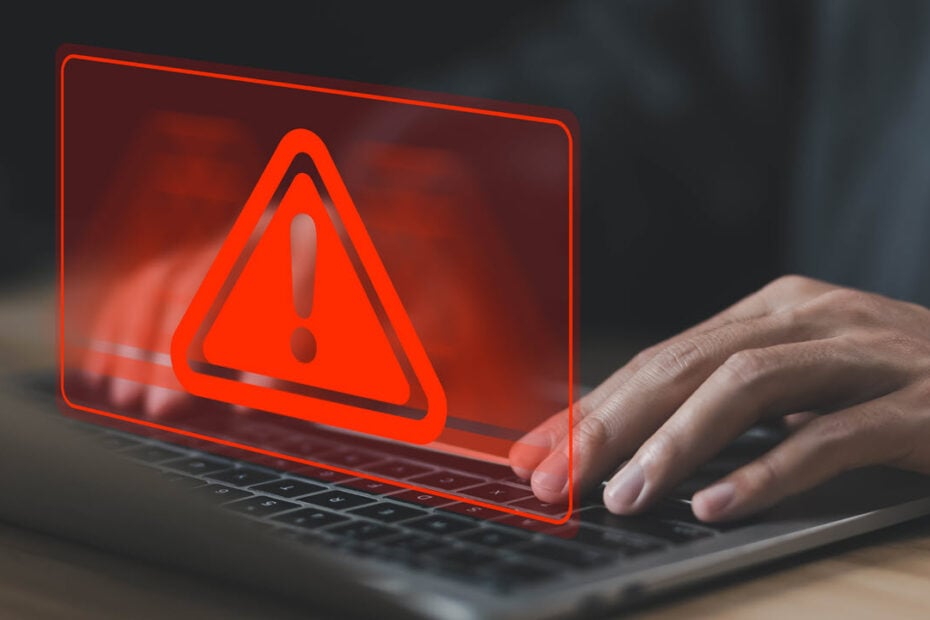 This is an image of spyware on pc