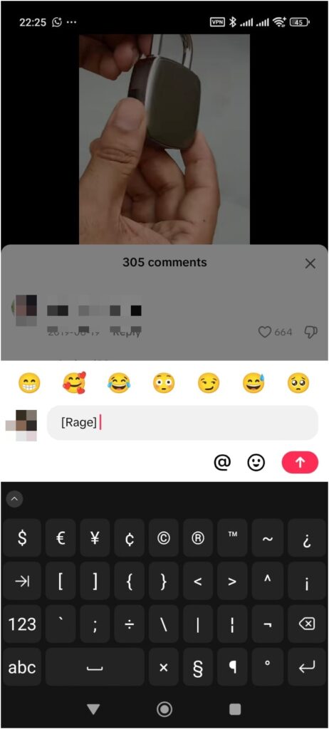 This is an image of how to use tiktoks hidden emojis3