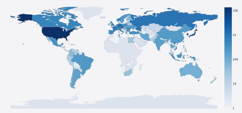 Over 40,000 security cameras found accessible via internet 1 This is an image of exposed camera world map